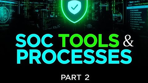 “SOC Fundamentals Part 2 | SOC Tools & Processes Explained 🔥” #soc 