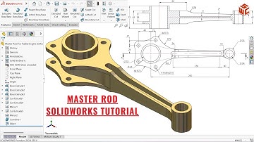 How to Model a Master Rod for Radial Engine in SolidWorks – Step-by-Step Tutorial