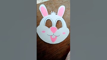 how to make a rabbit mask in paper DIY