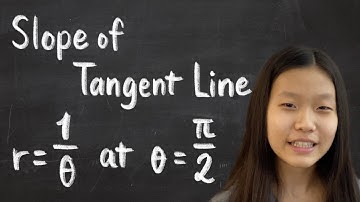 Slope of Tangent Line r=1/theta at theta=pi/2