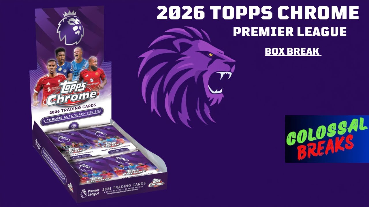 Распаковка коробки Topps Chrome Premier League Soccer 2026 #topps #sportscards #soccer