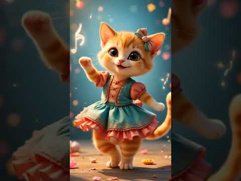 Dancing Kitty In A Pretty Frock Shorts Catlover