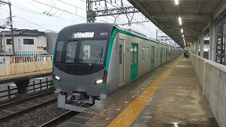 京都市営地下鉄20系2134Fの普通国際会館行きと10系1119Fの急行奈良行き 寺田駅