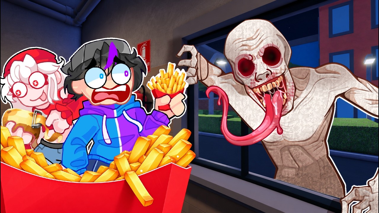 TRABAJO VENDIENDO PAPAS FRITAS DE MEDIA NOCHE EN ROBLOX | Sell Fries Anomaly