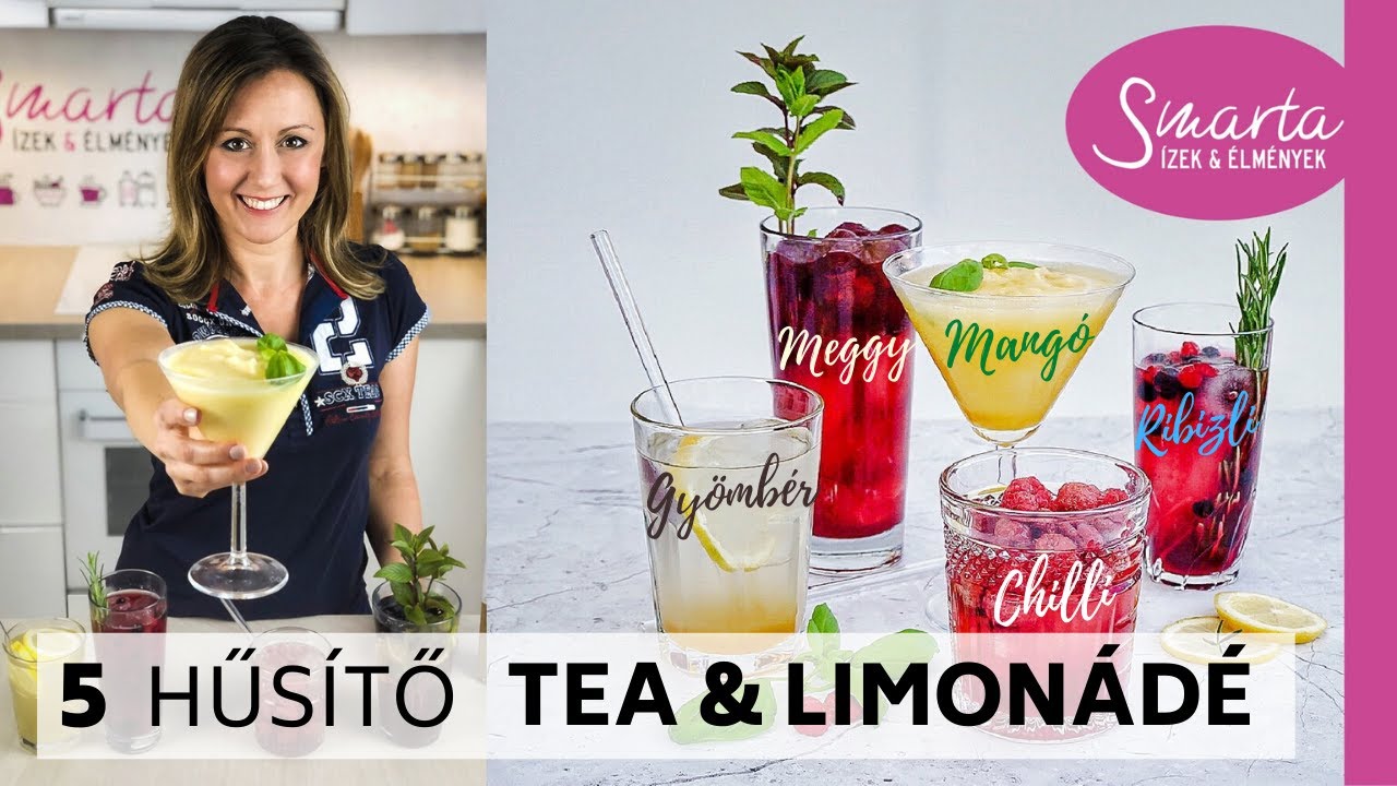 Házi LIMONÁDÉ és JEGES TEA receptek