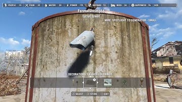 Fallout 4 how to build a Turret Tower