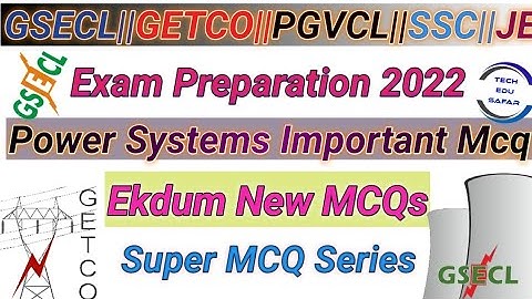 Power System Important Mcq||Electrical Engineering Mga||GSECL Exam Preparation||GETCO||GATE-2023