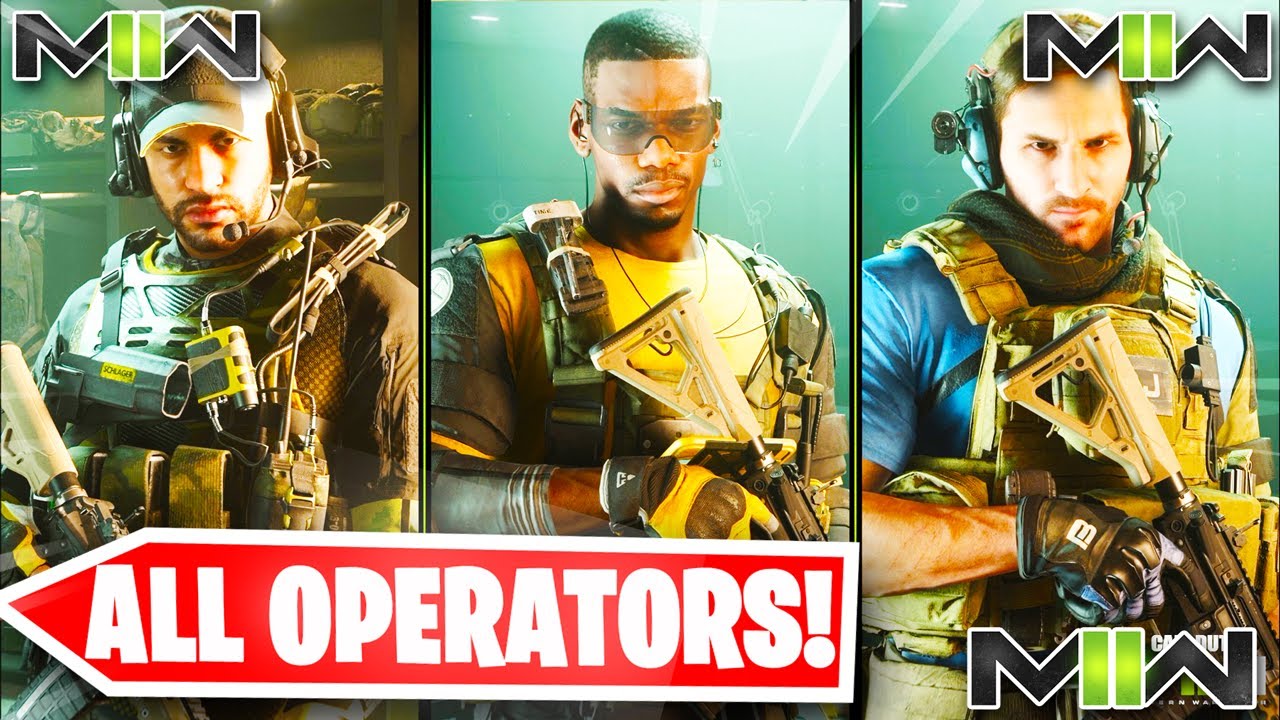 (ALL OPERATORS IN MODERN WARFARE 2 AND WARZONE 2...MW2 CDL OPERATORS ...