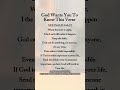 God wants you to know it#christianprayer #gospel #prayer#reflection #hope #faith