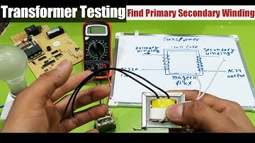 transformer check Primary and secondary winding With Multimeter And Series Board Urdu Hindi