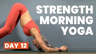 20 Minute Morning Yoga for Strength - 21 days of free live online yoga classes - (Day 12) screenshot 3