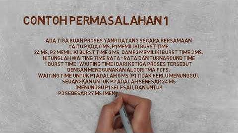 Algoritma Penjadwalan Proses / First Come First Served ( FCFS )