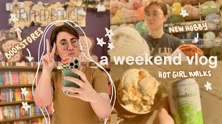 spend the weekend with me 💌 book shopping, new hobbies, rereading
