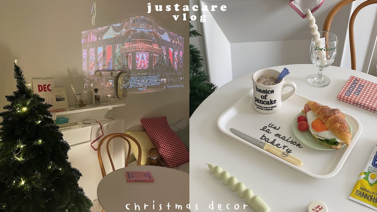 christmas decor vlog ⁺ 🎄 🧸 ✧ 🥨 (ENG)⌇จัดคริสมาสต์ในห้องนอน, เห่อโปรเจคเตอร์ใหม่, ปิกนิคท้ายรถ