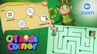 St. Patrick’s Day FINE MOTOR EXERCISES For Kids |  OT Zoom Interactive Adventure ☘️ | OT Kids Corner