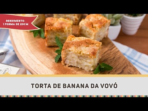 COMO FAZER TORTA DE BANANA DA VOVÓ - Receitas de Minuto #279