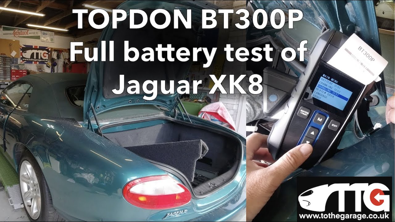 Battery Testing my Jaguar XK8 with TOPDON Battery tester YouTube