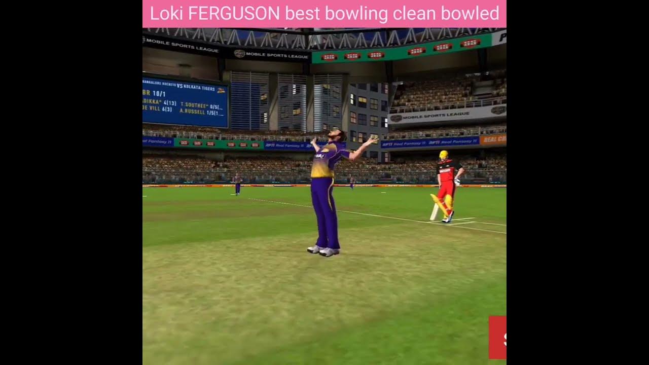 Loki FERGUSON best bowling clean bowled real cricket 20 short ytshort