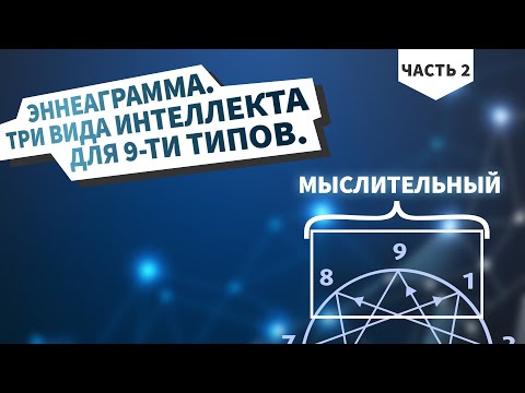 2. Эннеаграмма. Три вида интеллекта для 9-ти типов личности. Психология.