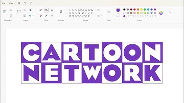 How to draw a violet Cartoon Network logo using MS Paint | How to draw on your computer