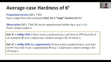 Yanyi Liu: On One-way Functions and Kolmogorov Complexity