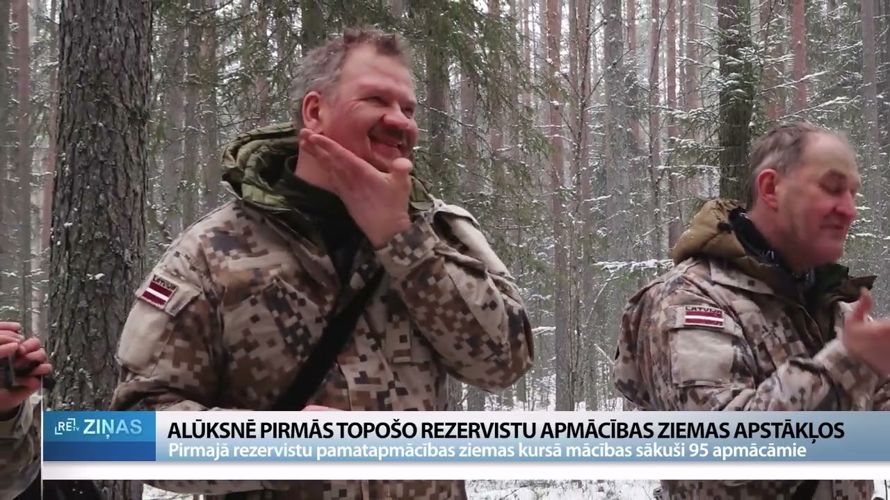 Alūksnē pirmās rezervistu apmācības ziemā