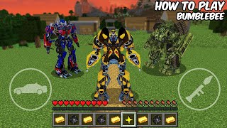 HOW TO PLAY BUMBLEBEE in MINECRAFT AUTOBOT vs TRANSFORMERS Minecraft GAMEPLAY Movie traps