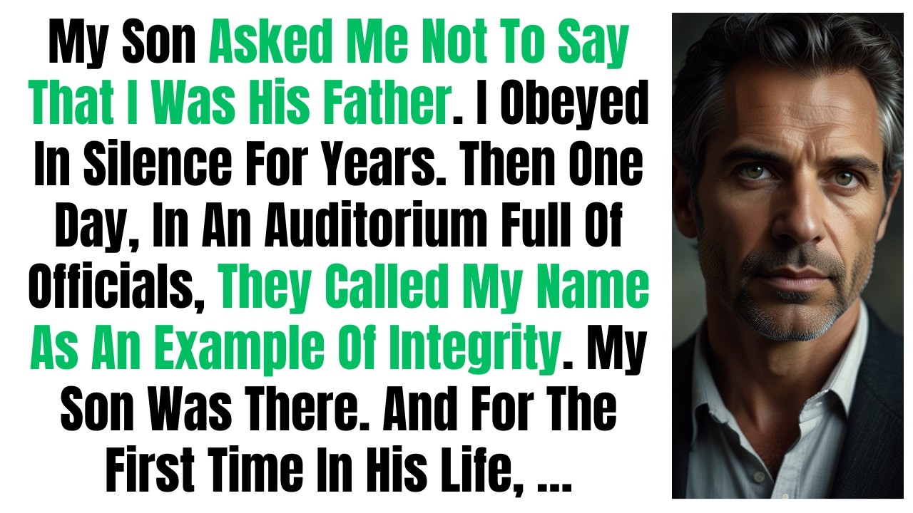 My Son Asked Me Not To Say That I Was His Father. I Obeyed In Silence For Years. Then One Day, In...