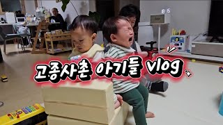 고종사촌 아기들 vlog | 공동육아 | 할아버지 할머니 고모와 함께