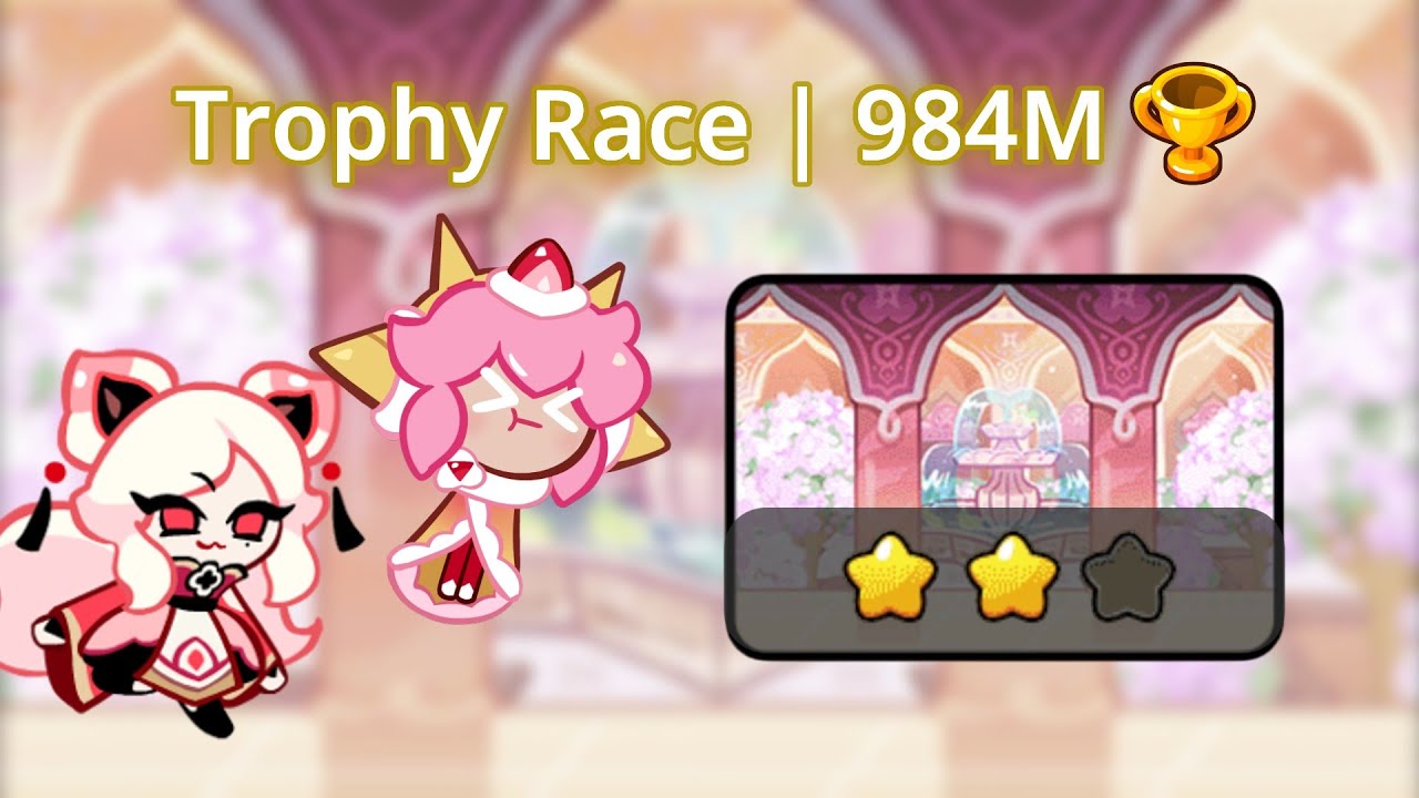 Fancy Yogurcan Mansion Strawberry Crepe and White Peach - Thophy race 984M | Cookie Run Ovenbreak