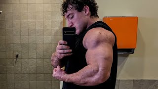 Winter Bulk Day 2- Arm Day + Story time of how I lost 60 pounds in a month