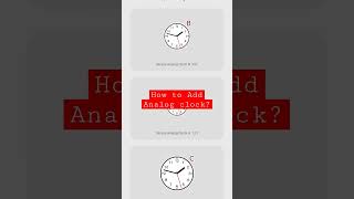 How to Add Simple Analog Clock Widget | एनालॉग घड़ी #shorts #youtubeshorts #viralshorts screenshot 2