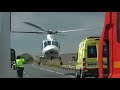 HEMS AgustaWestland AW109E   EC JKP  Take-off from Spanish motorway