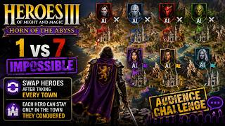 Heroes 3 - Friday Challenge | New Hero after every Town!!! - 1v7 on Impossible