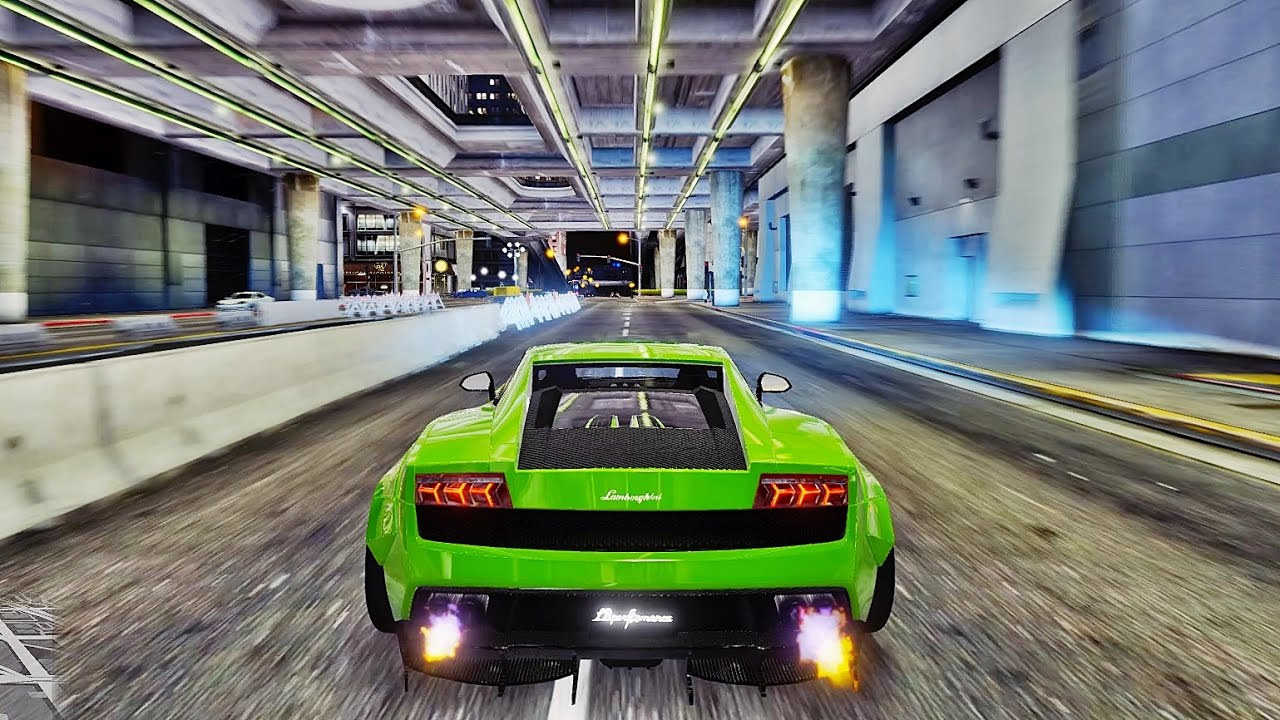 Lamborghini Gallardo Superleggera LibertyWalk driving ☢ Extreme Graphics !!!