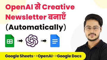 How to Produce Creative Newsletters with AI - Google Sheets, OpenAI, Google Docs