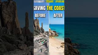 THEY SAVED THIS SECRET BEACH! 🌊🏝️ From Plastic Waste to Paradise #shorts #environment