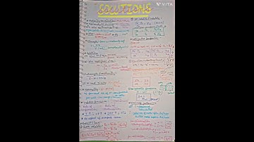 Class 12th Chemistry Solutions Short Notes #shortnotes ✨🙌