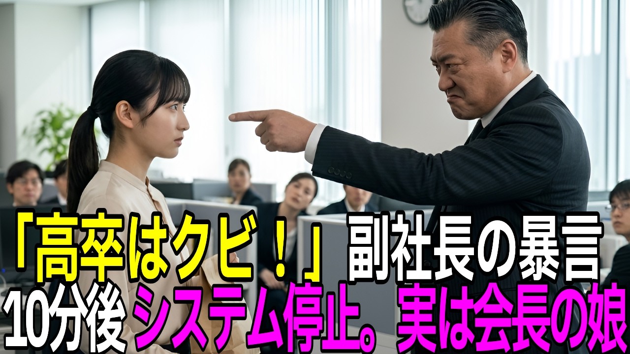 「本日付けで辞めます」高卒と見下し、企画案を踏みにじった副社長と女社員。10分後、全システムが完全停止し青ざめる結果に【感動する話】【朗読】