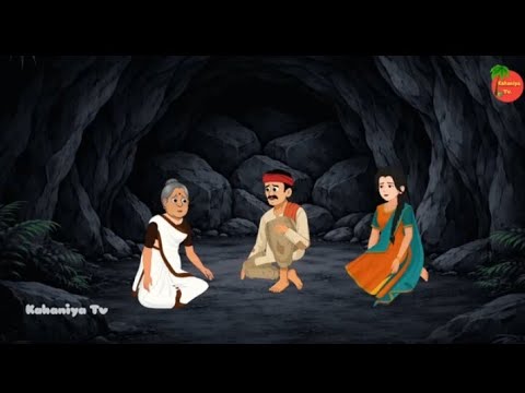 गुफा में रहने वाला गरीब परिवार |HindiStory |Hindi Kahaniya|Moral Stories |Cartoon @Mujaffar5star 