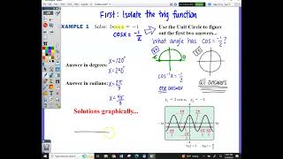 7.5 Solving Trig Equations