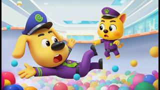 Cool Police Gear & Teamwork Adventure | Sheriff Labrador Saves the Day 🐶🚓 | Kids Cartoon Story