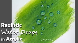 water paint drops acrylic realistic painting tube