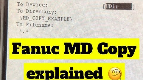 Fanuc MD Copy Backup How To #fanuc #robot #howto