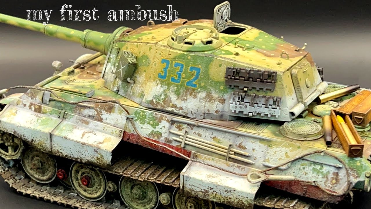 Tamiya King Tiger My First Ambushtank Model Scalemodelpainting