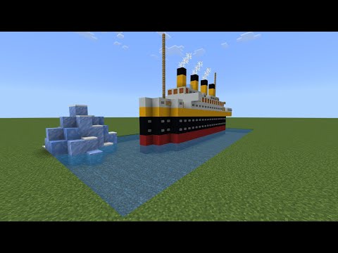 Minecraft How To Make A Mini Titanic Model Youtube