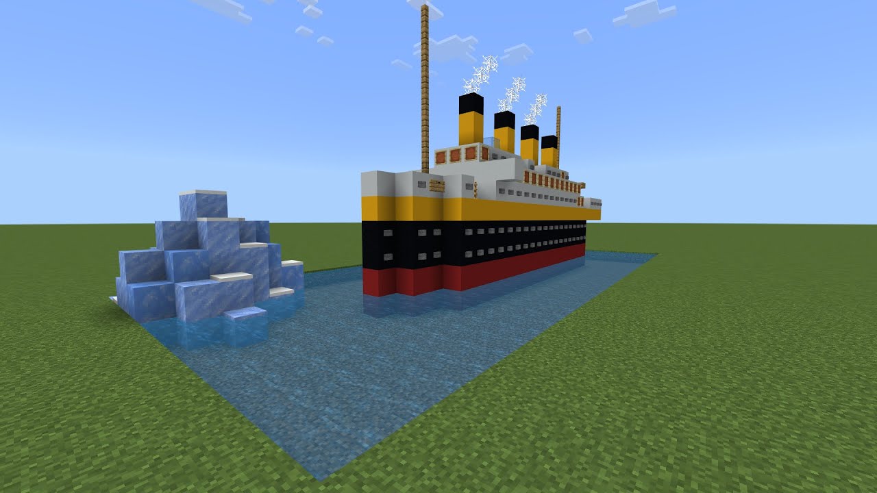 Minecraft Tutorial: Mini Titanic - YouTube