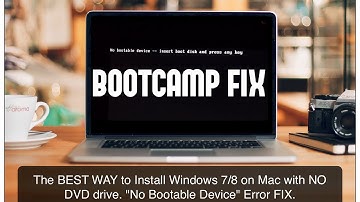 The BEST WAY to Install Windows 7/8 on Mac with NO DVD drive. "No Bootable Device" Error FIX.