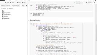 markov chain on jupyter notebook on google colab