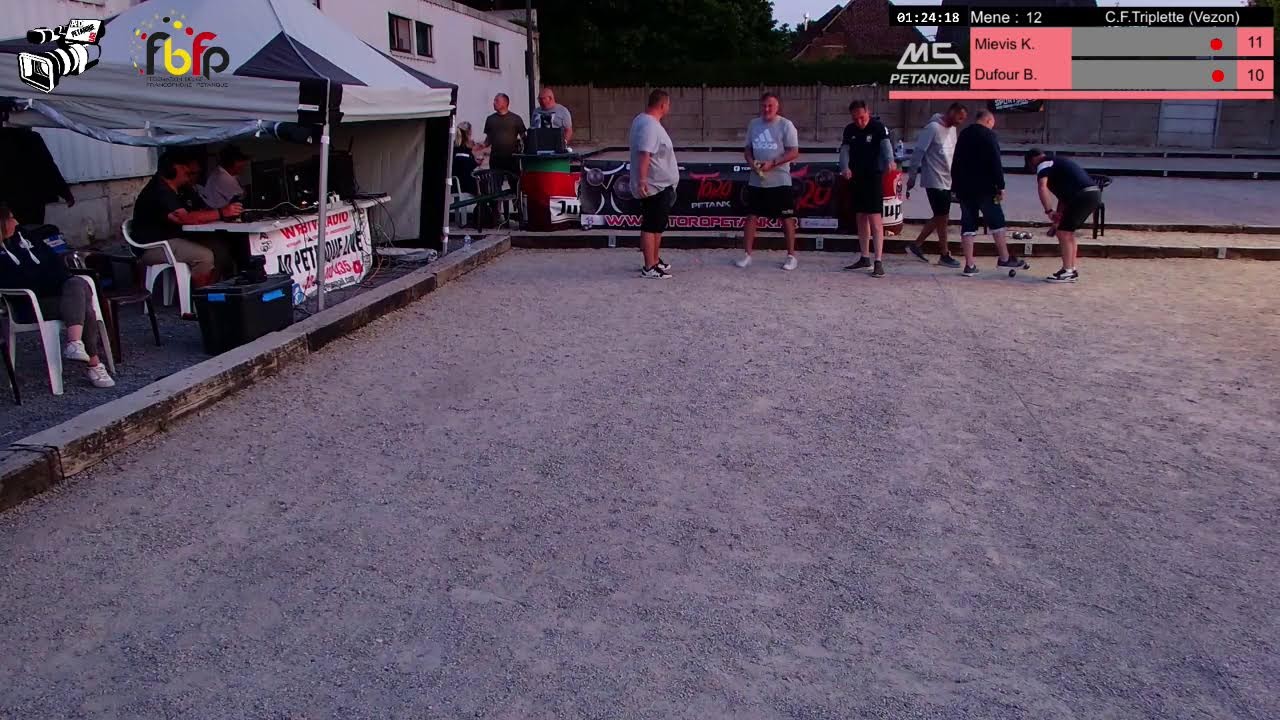 Miniature : Pétanque 2025 : Championnat Fédéral Triplette (Vezon) 1/2 finale homme